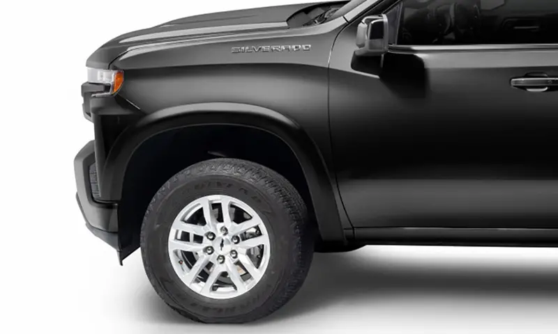 Bushwacker 40930-34 Oe Style Color Matched Black 4-Piece Fender Flare Set For 19-21 Chevrolet Silverado 1500, 2022 Chevrolet Silverado 1500 Ltd 2