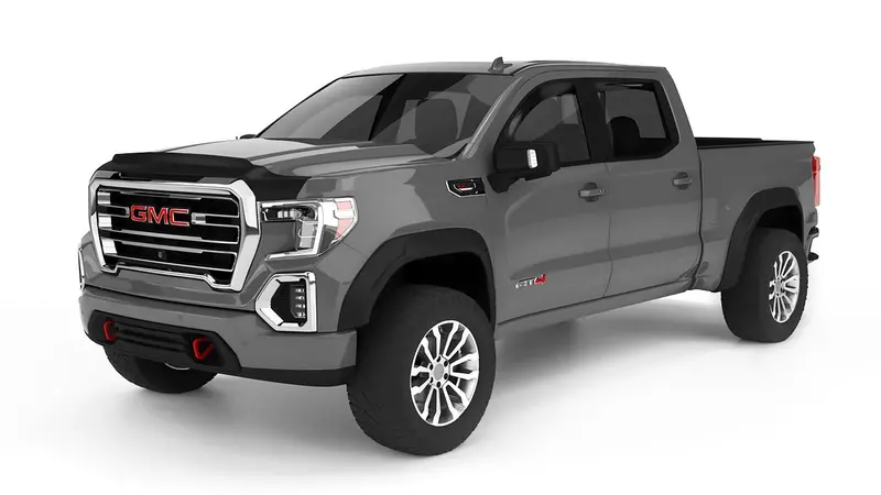 Bushwacker 40946-02 Drt Style Fender Flares; Frt And Rr; 19-26 Gmc Sierra 1500 1