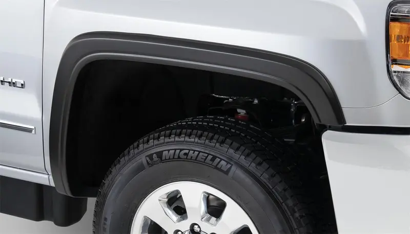 Bushwacker 40965-02 Black Oe-Style Smooth Finish 4-Piece Fender Flare Set For 2015-2018 Sierra 2500 Hd/3500 Hd 1