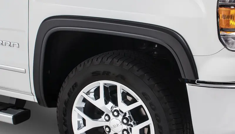 Bushwacker 40973-02 Black Oe-Style Smooth Finish 4-Piece Fender Flare Set For 2016-2018 Gmc Sierra 1500; Fits 69.3 In. Bed 1