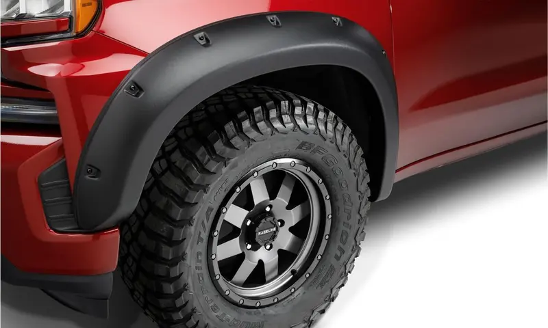 Bushwacker 48108-08 Black Forge Pocket/Rivet Textured Finish 4-Pc Fender Flare Set For 17-20 Chevrolet Colorado 5 Ft. Bed 2