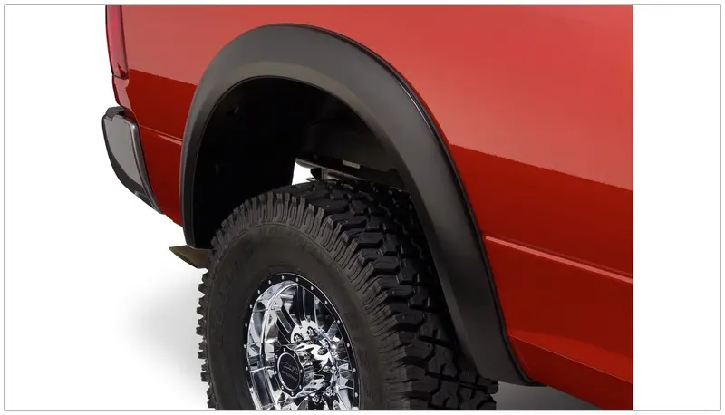 Bushwacker 50010-11 Black Extend-A-Fender Style Smooth Finish Rear Fender Flares For 1994-2001 Dodge Ram 1500; 1994-2002 Ram 2500, 3500 1