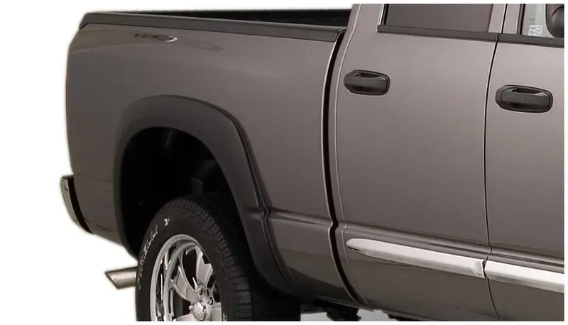 Bushwacker 50016-02 Black Oe-Style Smooth Finish Rear Fender Flares For 2002-2005 Dodge Ram 1500; 2003-2005 Ram 2500, 3500 1
