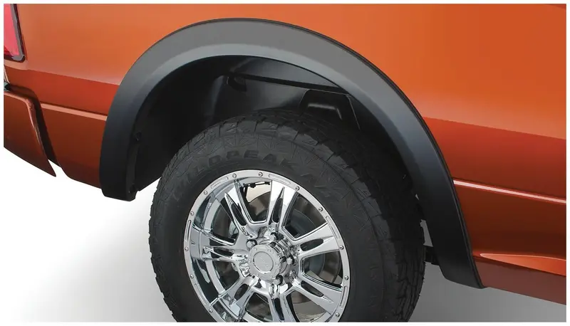 Bushwacker 50040-02 Black Oe-Style Smooth Finish Rear Fender Flares For 09-18 Dodge Ram 1500; 10-23 Ram 2500, 3500 (Excludes R/T/Rebel); 19-23 Ram 1500 Classic 1