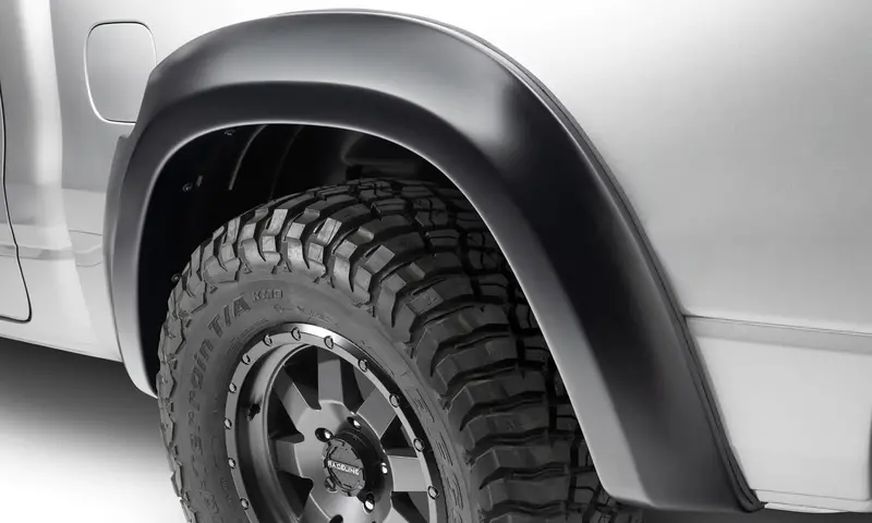 Bushwacker 50058-02 Black Extend-A-Fender Style Smooth Finish Rear Fender Flares For 2019-2022 Ram 1500; Will Not Fit Rebel And Trx Models 1