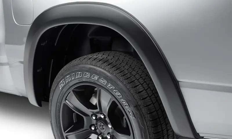 Bushwacker 50062-02 Black Oe-Style Smooth Finish Rear Fender Flares For 2019-2022 Ram 1500; Will Not Fit Rebel And Trx Models 1