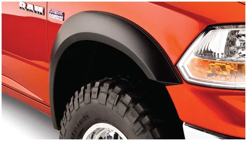 Bushwacker 50902-11 Black Extend-A-Fender Style Smooth Finish 4-Piece Fender Flare Set For 1994-2001 Dodge Ram 1500; 1994-2002 Ram 2500, 3500 (Excludes Dually) 1