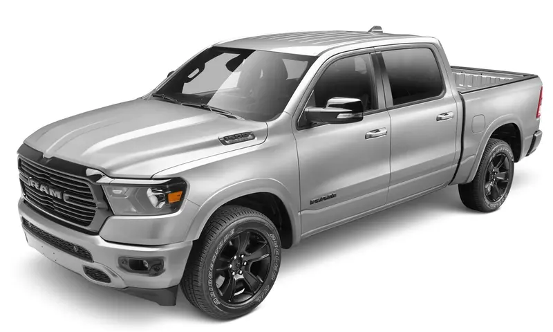 Bushwacker 50928-95 Oe Style Color Matched Billet Silver Metallic 4-Piece Fender Flare Set For 20-22 Ram 1500; Will Not Fit Rebel And Trx Models 1