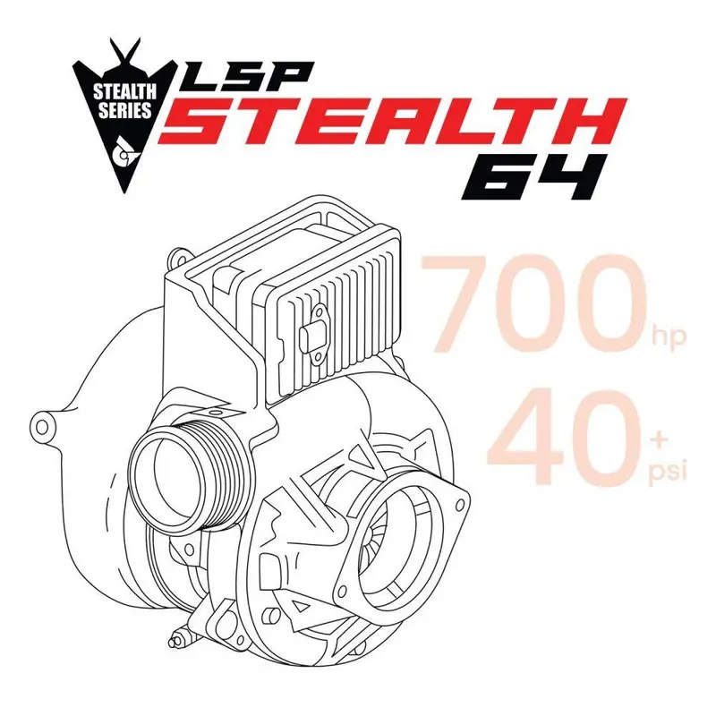 Calibrated Power L5p/L5d Stealth Mach 1 64 Turbo W/ Actuator For 17-19 Chevy/Gmc 1