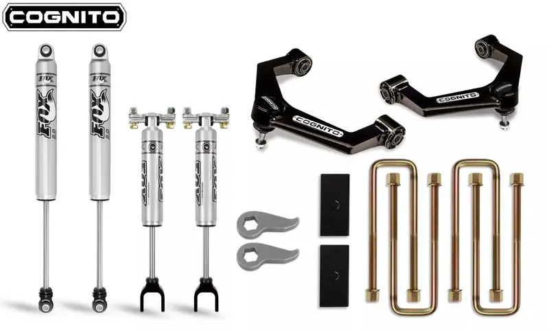 Cognito 3-Inch Uniball Leveling Kit W/ Fox Shocks For 20-22 Gmc/Chevy 2500/3500 1
