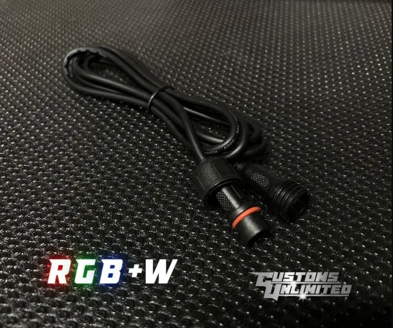 Customs Unlimited 5Ft Rgb+W Extensions For Wheel Lights - Linkable, Durable 1