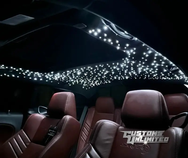 Customs Unlimited Adjustable Multi Color 800 Piece Bluetooth Starlight Headliner Kit - Universal 1