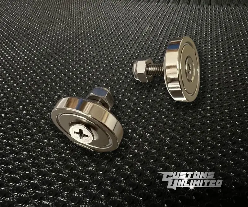 Customs Unlimited Magnetic Standard Rock Light Mount Kit With Extreme Magnets & Hardware 1