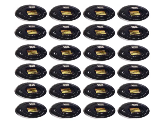 Customs Unlimited Pure White 36 Led Plug & Play Extreme Brightness 24 Pod Rock Light Kit - Universal 1