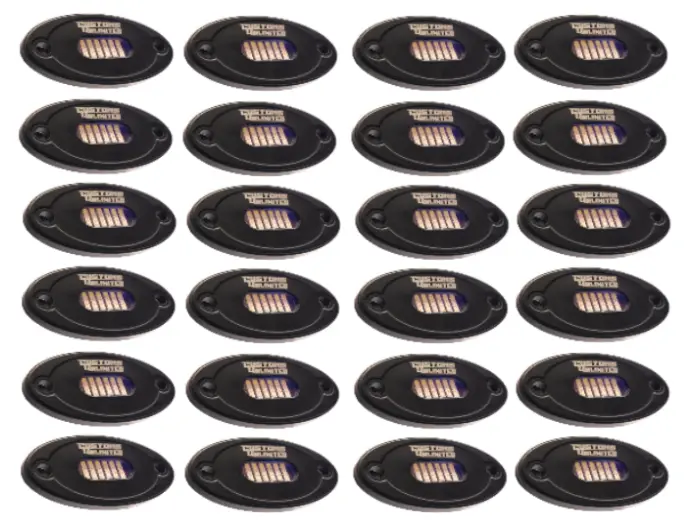 Customs Unlimited Rgb+W Extreme Brightness Plug & Play 24 Pod Rock Light Kit - Universal 1