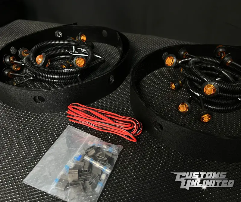Customs Unlimited Rocker Running 13 Light Kit For 2019-2024 Ram 2500/3500 6.7L 4