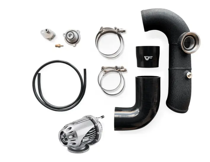 Cvf Aluminum Intercooler Charge Pipe Kit With Hks Flange For 2013-2018 Ford Focus St 3