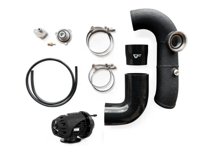 Cvf Aluminum Intercooler Charge Pipe Kit With Hks Flange For 2013-2018 Ford Focus St 3