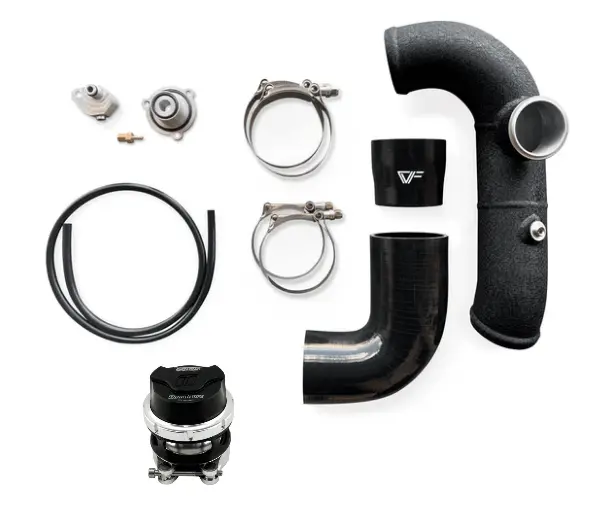 Cvf Aluminum Intercooler Charge Pipe Kit With Tial Flange For 2013-2018 Ford Focus St 2