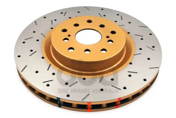 Dba Front 4000 Series Xs Gold Upgraded Brake Rotor For 2004-2016 Subaru Wrx Sti 1