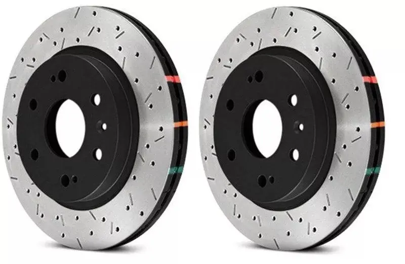Dba Front Drilled & Slotted 5000 Series Xs Brake Rotor Set For 09-12 Nissan Gt-R 1