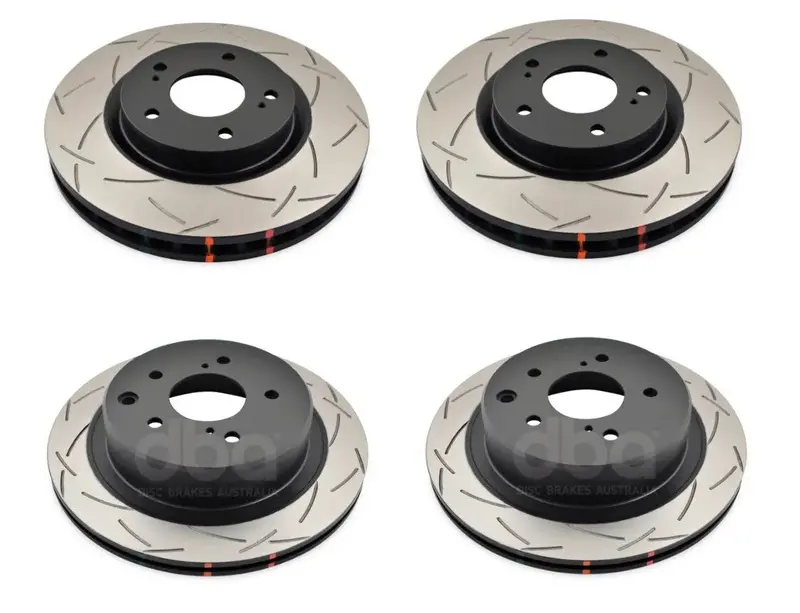 Dba Slotted 4000 Series Front & Rear Rotor Set For 89-93 Nissan R32 Gtr 2.6L Tt 1