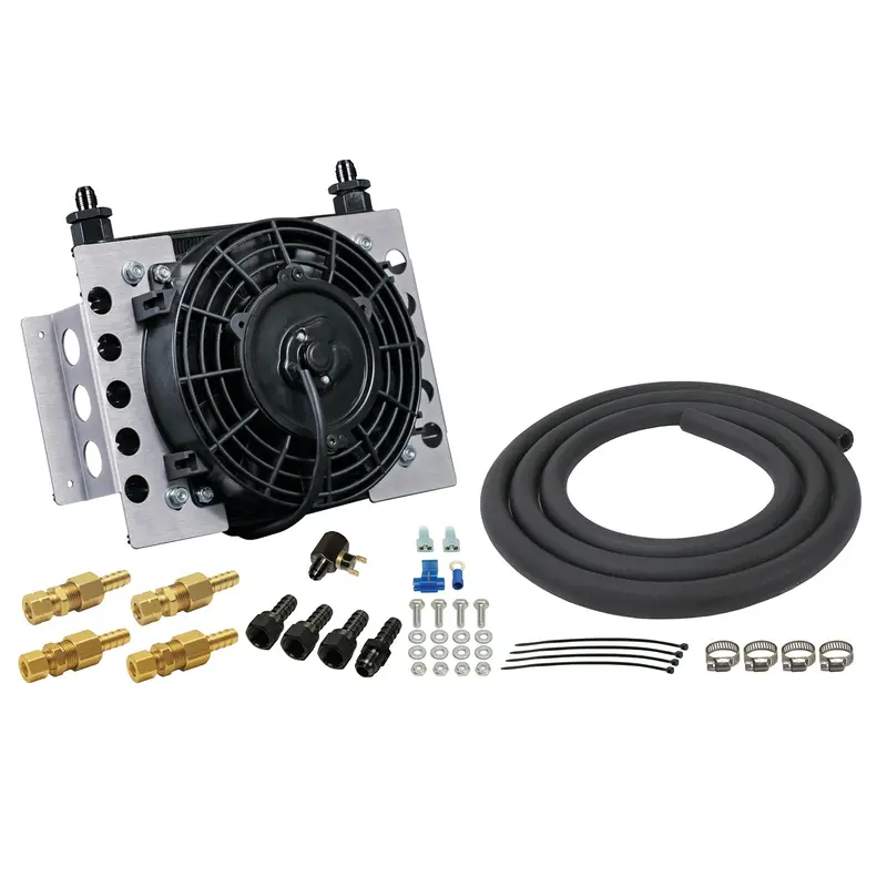 Derale 15 Row Atomic Cool Plate & Fin Remote Transmission Cooler Kit (-6An) 1