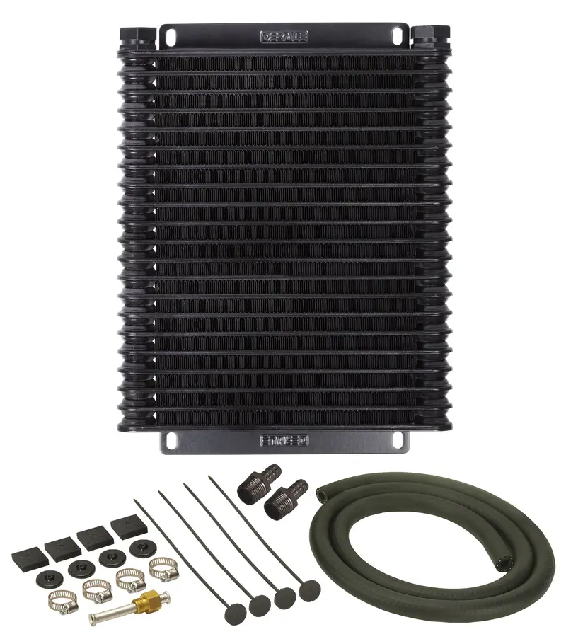 Derale 21 Row Series 9000 Plate & Fin Transmission Fluid Cooler Kit - Universal 1