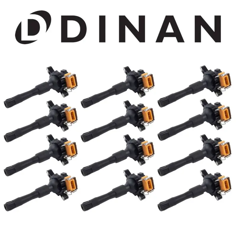 Dinan Black M-Series Style Ignition Coils For 1995-2001 Bmw 750Il/850Ci 5.4L V12 1