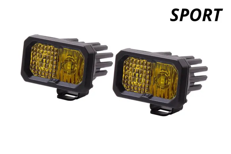 Diode Dynamics Amber Ssc2 Sport Ditch Light Kit For 18-23 Subaru Wrx/Crosstrek 2