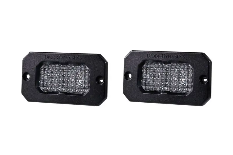 Diode Dynamics Dd6428p Stage Series 2" Sae White Sport Flush Mount Led Pod (Pair) 1