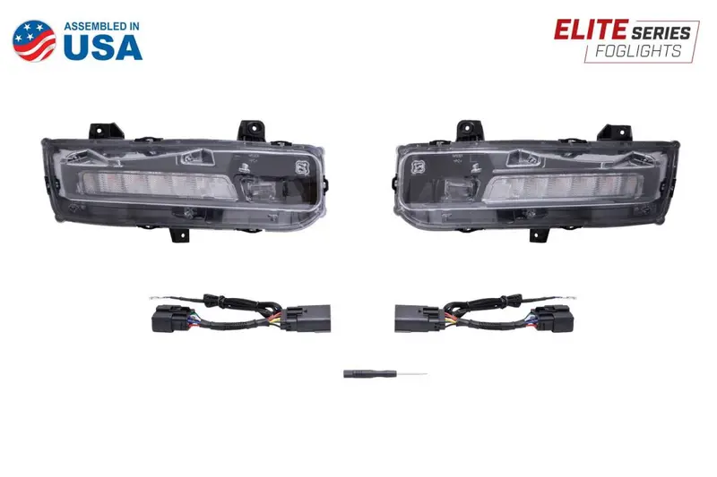 Diode Dynamics Elite Series Combo Amber Led Fog Lights For  18-23 Ford Mustang 1