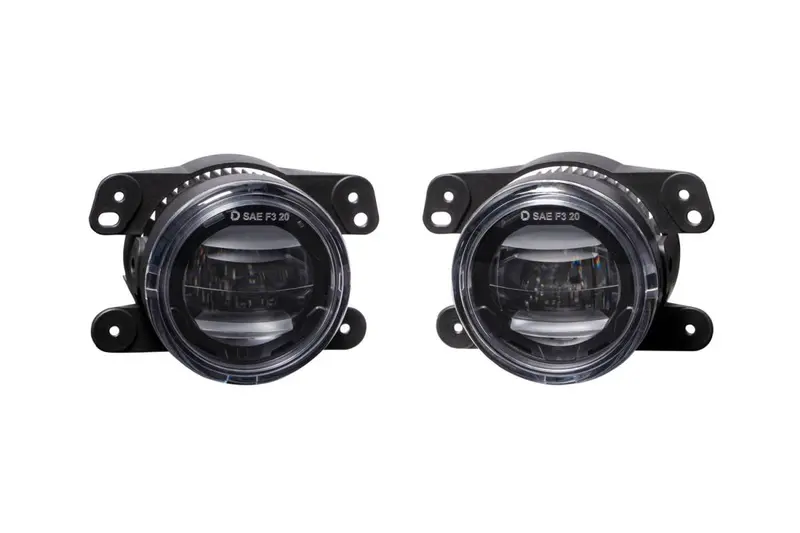 Diode Dynamics Elite Series Type M 6000K White Led Fog Lamps For Dodge/Jeep 1