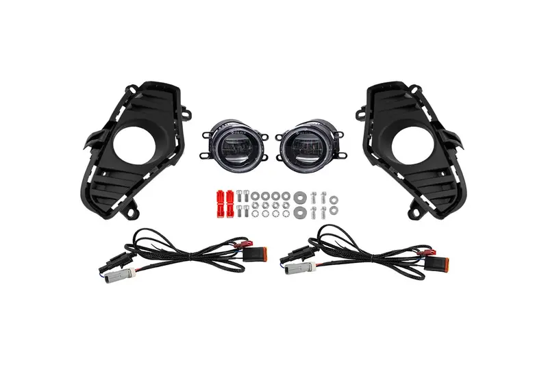 Diode Dynamics Elite Series White With Amber Backlit Fog Light Kit For 2022–2025 Toyota Rav4 1