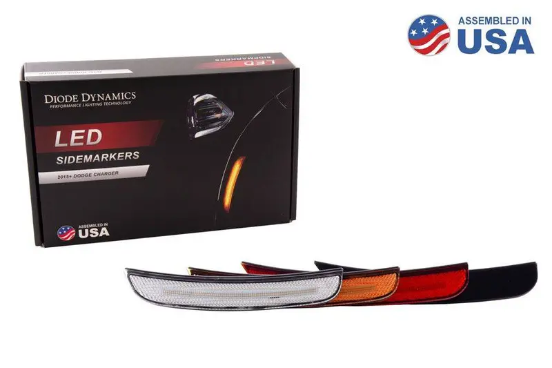 Diode Dynamics Plug-And-Play Led Sidemarker Set For 2015-2022 Dodge Charger 1
