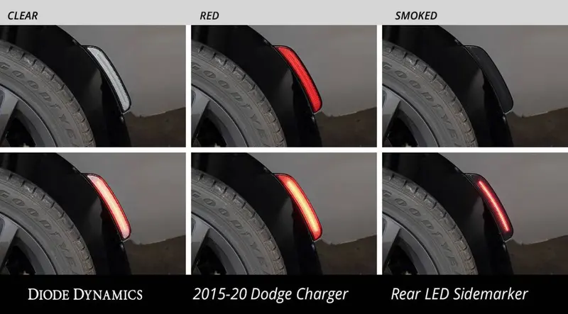Diode Dynamics Plug-And-Play Led Sidemarker Set For 2015-2022 Dodge Charger 2