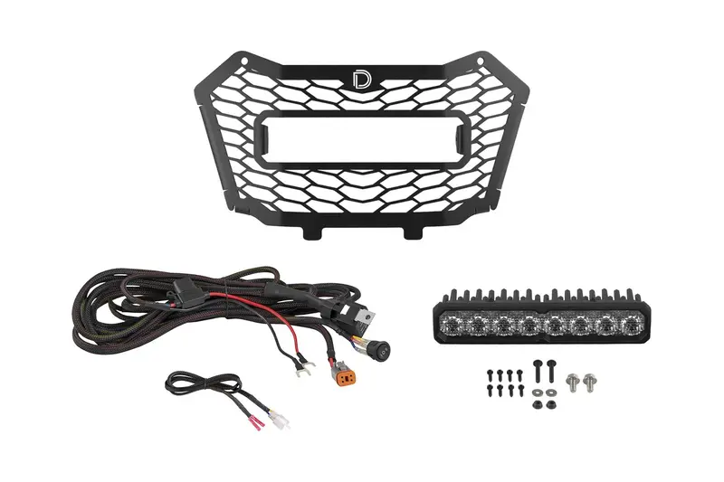 Diode Dynamics Ss10 Max 6000K White/Multicolor Backlit Combo Grille Light Bar Kit For 2022–2025 Honda Talon 1000R/1000X 1