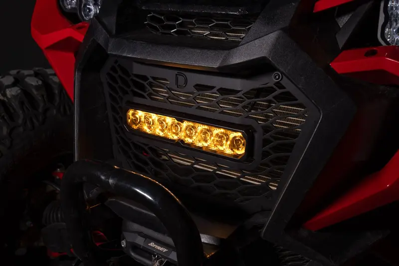 Diode Dynamics Ss10 Max 6000K White/Multicolor Backlit Combo Grille Light Bar Kit For 2022–2025 Honda Talon 1000R/1000X 2