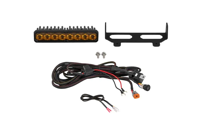 Diode Dynamics Ss10 Max Amber Led Backlit Combo Light Bar 2017-2026 Can-Am Maverick X3 1