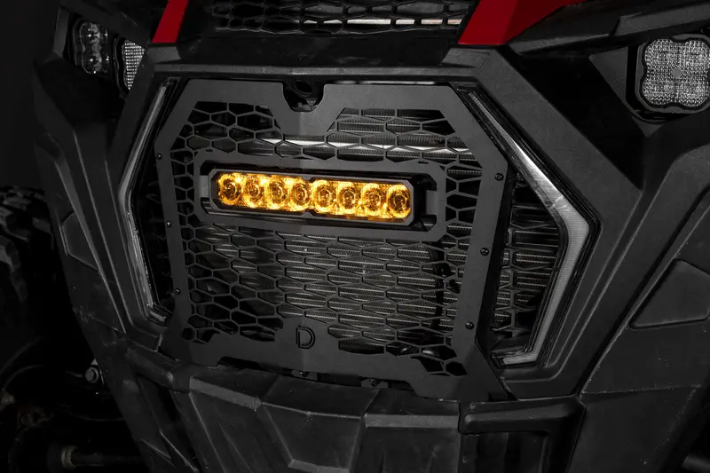 Diode Dynamics Ss10 Max White/Multicolor Backlit Sae Light Bar Grille Kit For 2019–2024 Polaris Rzr Xp 1000 2