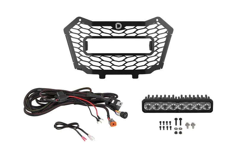 Diode Dynamics Ss10 Max White/Multicolor Backlit Sae Light Bar Grille Kit For 2019–2025 Honda Talon 1000 1