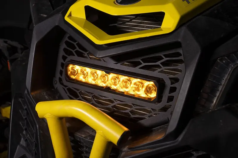 Diode Dynamics Ss10 Pro Sae Yellow/Amber Backlit Grille Light Bar Kit For 2017-2026 Can-Am Maverick X3 2