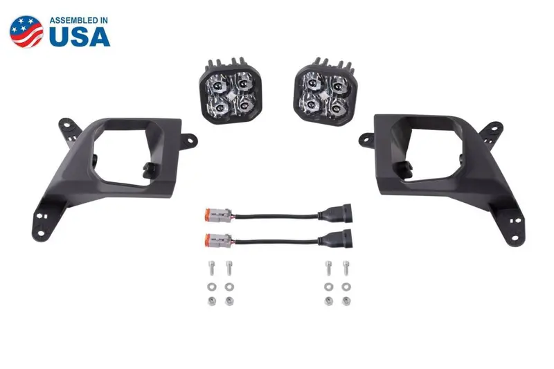 Diode Dynamics Ss3 Amber Pro Fog Light Kit W/Backlight 2