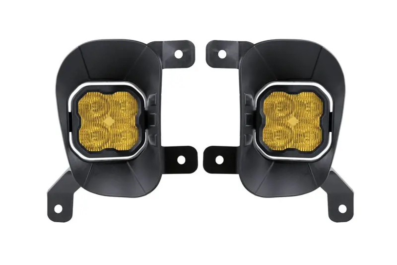 Diode Dynamics Ss3 Led Fog Light Kit - Yellow Sae Fog- Sport- For 13-18 Ram 1500 1