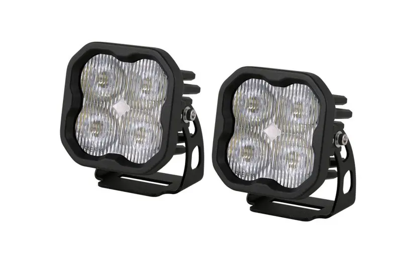 Diode Dynamics Ss3 Max White Fog Light Pod Set W/ Amber Backlight W/ Harness 1