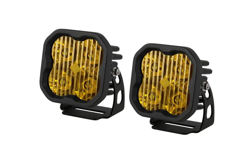 Diode Dynamics Ss3 Pro Amber Universal Driving Light Pod Set W Amber Backlight 1