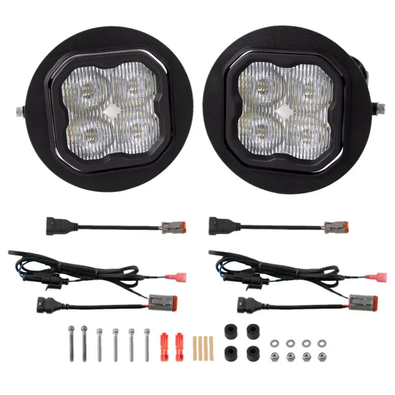 Diode Dynamics Ss3 Pro White Sae Type Ft Fog Light Kit W/ Amber Backlight 1