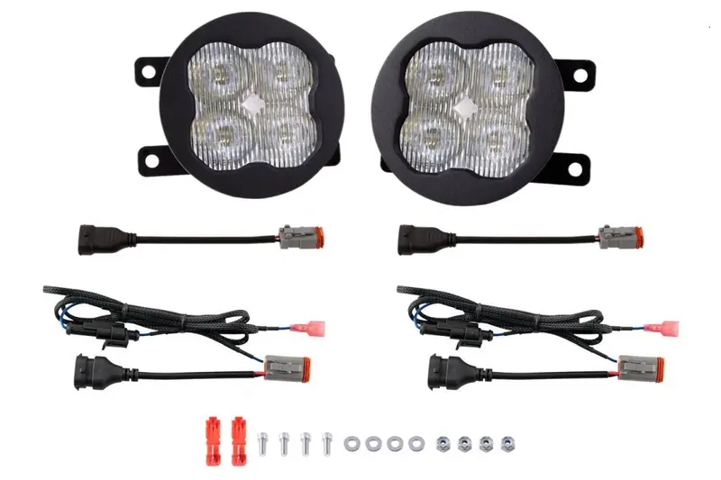 Diode Dynamics Ss3 Sport Type A 6000K White Sae Fog Light Kit W/ Amber Backlight 1