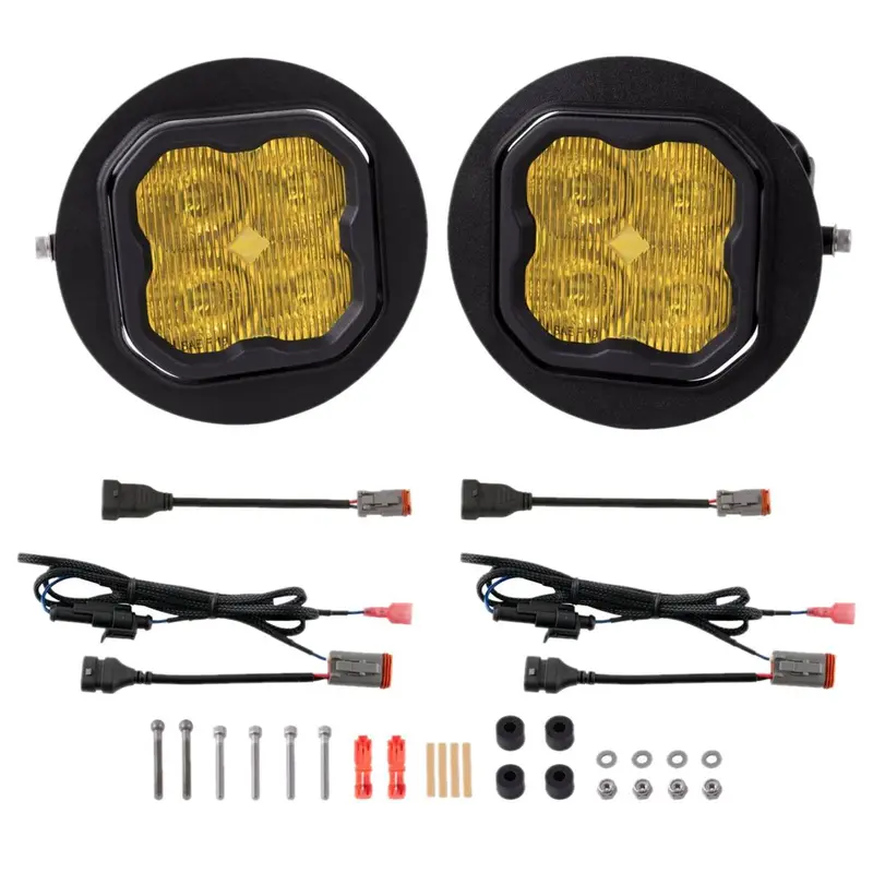 Diode Dynamics Ss3 Sport Yellow Sae Type Ft Fog Light Kit W/ Amber Backlight 1