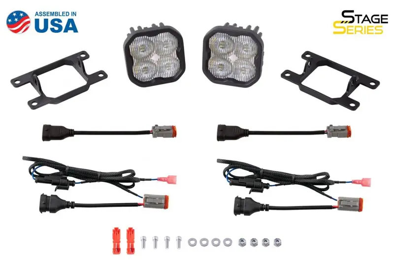 Diode Dynamics Ss3 Type As White Max Led Universal Fog Light Kit W/ Backlight 2